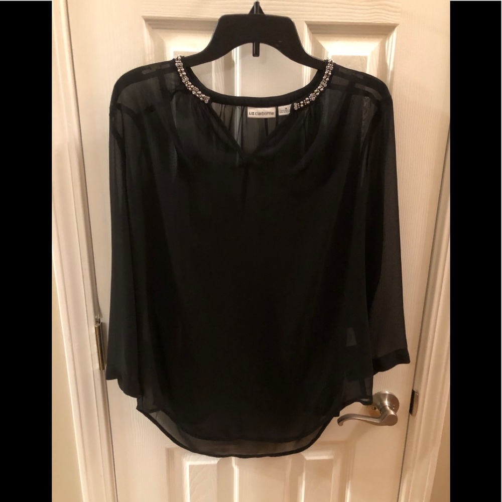Blouse with tank top.